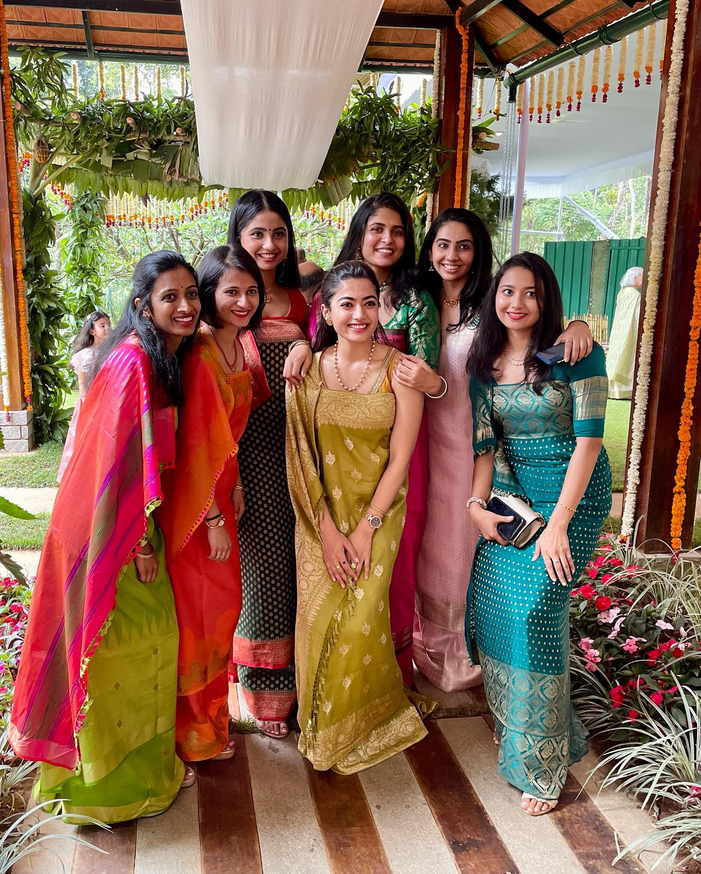 280866154 1438298056628240 785859448571224270 n Rashmika Mandanna attended her best friend's wedding as a bridesmaid, 'National crush' robbed the gathering in Kodava sari