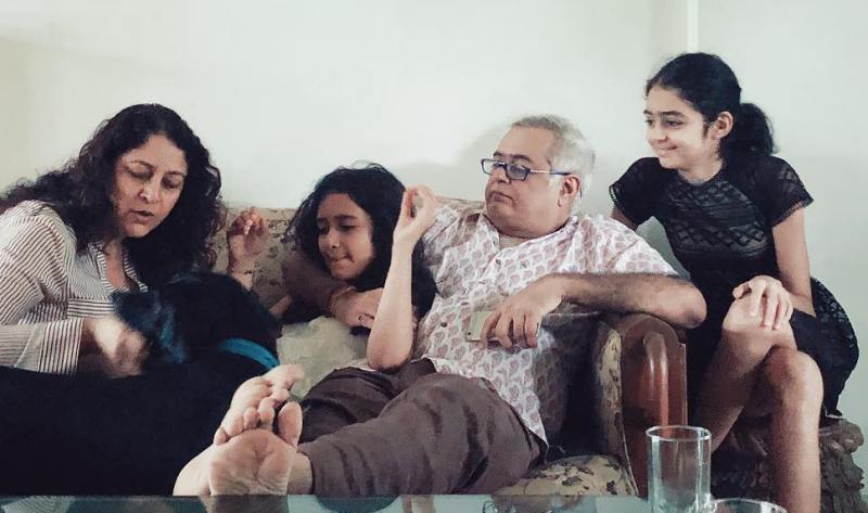 Hansal Mehta with his daughters Rihanna in the middle and Kimaya on the right After living in live-in for 17 years, Hansal Mehta gave name to the relationship, at the age of 54, father of 4 children married Safina Hussain