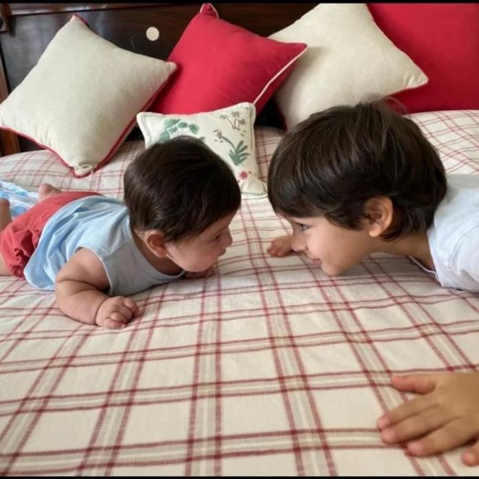 tim jeh conversation Pataudi Brothers Taimur-Jeh, this picture of Kareena's princes was seen wrapped around each other in this way